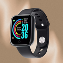 Smartwatch D20 / Y68 – Relógio Inteligente Bluetooth com Tela HD, Monitor de Frequência e Lembrete de Chamadas